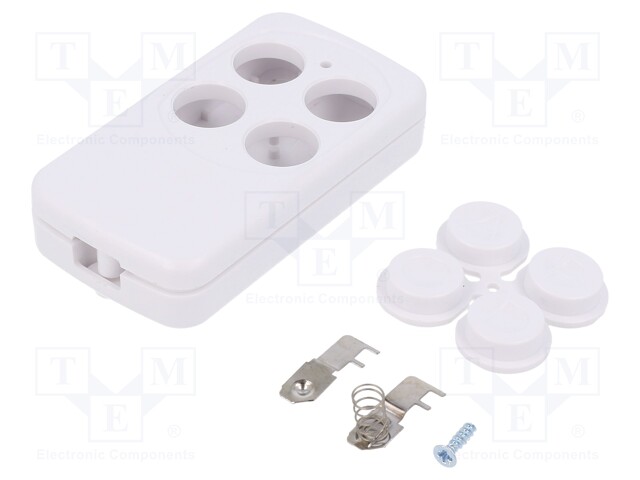 Enclosure: for remote controller; X: 35mm; Y: 65.5mm; Z: 13mm; ABS