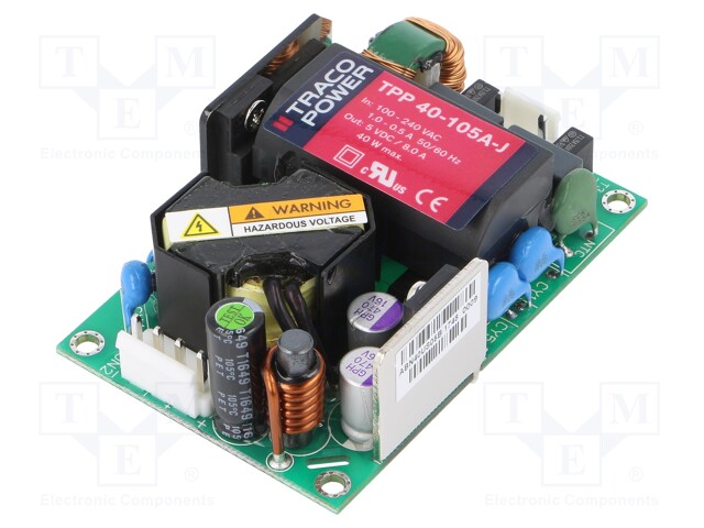 Power supply: switched-mode; 40W; 120÷370VDC; 85÷264VAC; OUT: 1