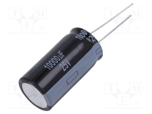 Electrolytic Capacitor, 10000 µF, 25 V, HD Series, ± 20%, Radial Leaded, 2000 hours @ 105°C