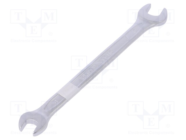 Key; spanner; 10mm,8mm; Chrom-vanadium steel; satin