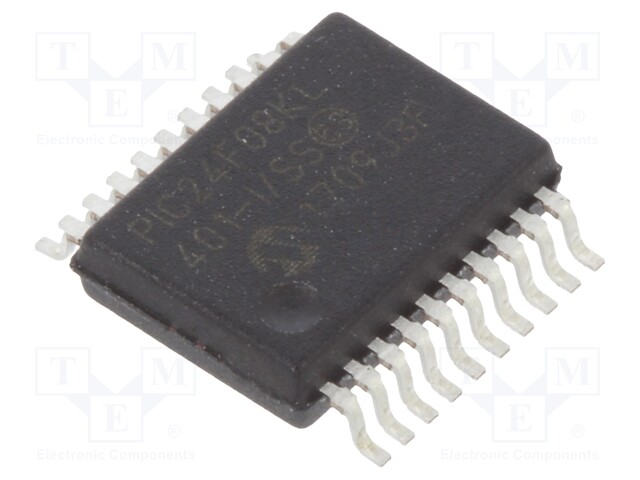 PIC microcontroller; Memory: 8kB; SRAM: 1.024kB; 32MHz; 1.8÷3.6VDC