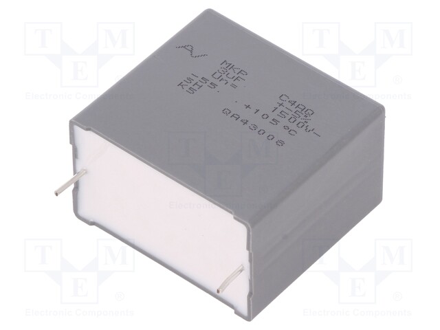 Capacitor: polypropylene; DC-Link; 3uF; ESR: 9.7mΩ; C4AQ; THT; ±5%