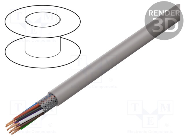 Wire; UNITRONIC® LiHCH; 12x0,5mm2; tinned copper braid; 60V