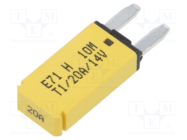 Fuse: fuse; 20A; 12VDC; automotive; 12.45mm