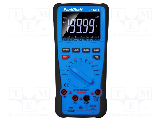 Digital multimeter; USB; LCD 4,5 digit (20000); -20÷1000°C