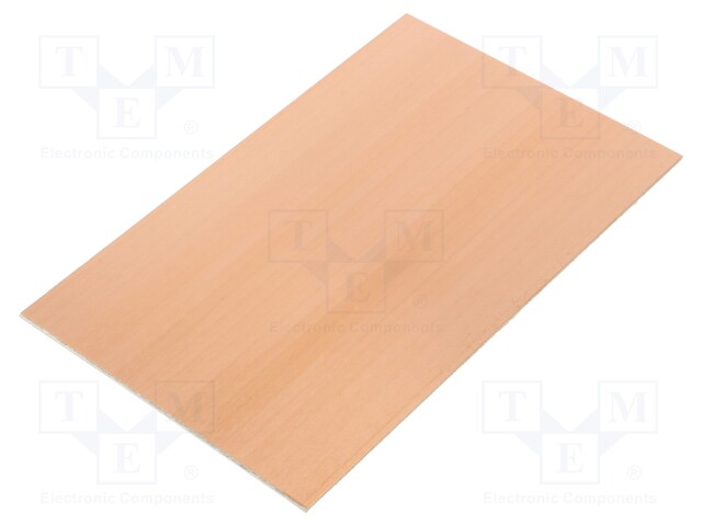 Laminate; FR4; 1.6mm; L: 100mm; W: 160mm; Coating: copper