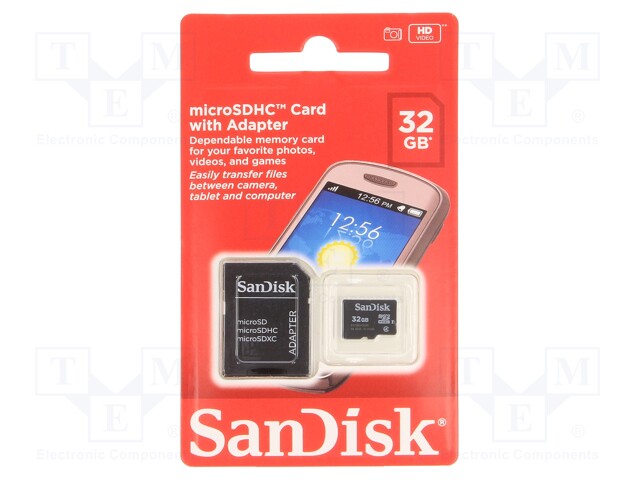 Memory card; SD HC Micro; 32GB; Class 4