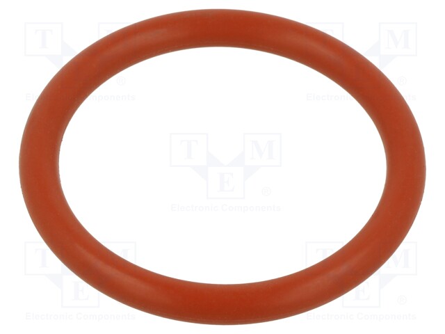 O-ring gasket; silicone; Thk: 6mm; Øint: 50mm; red; -60÷160°C