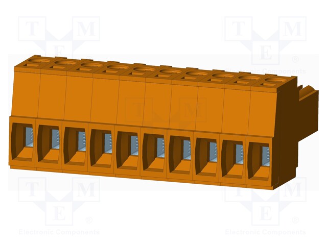 Connector: pluggable terminal block; plug; female; straight; 10A