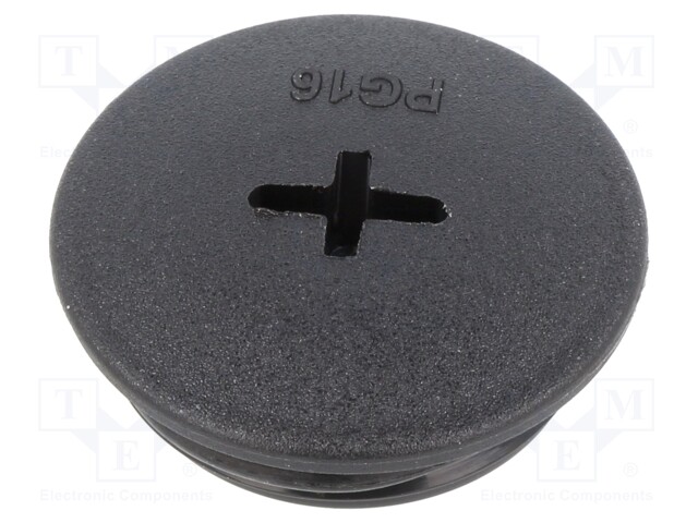 Stopper; PG16; Mat: polyamide; black; Pcs: 10