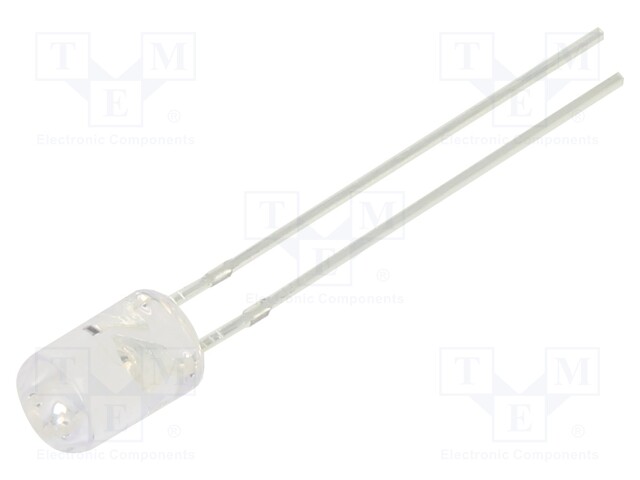 LED; 5mm; green; 750÷1120mcd; 100°; Front: flat; 5V; Pitch: 2.54mm