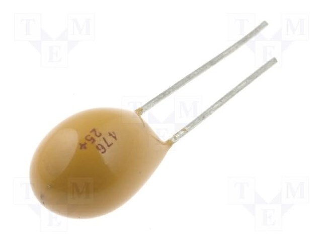 Capacitor: tantalum; 47uF; 25VDC; THT; ±20%; -55÷85°C; 5.08mm