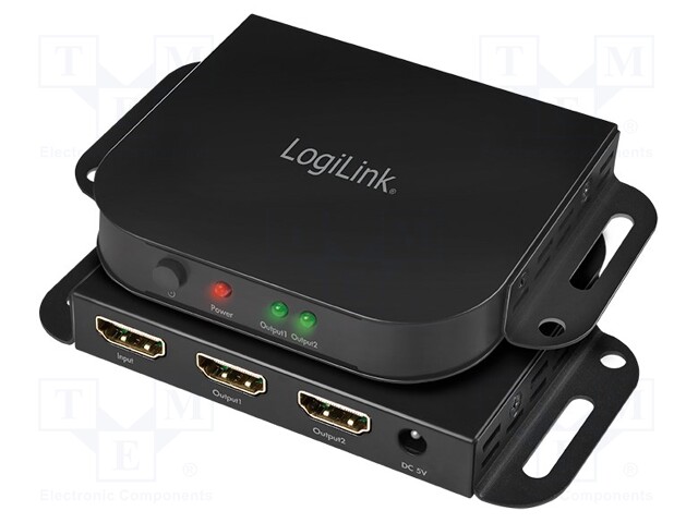 Switch; 4k,HDCP 2.2,HDMI 2.0,with holder; Colour: black