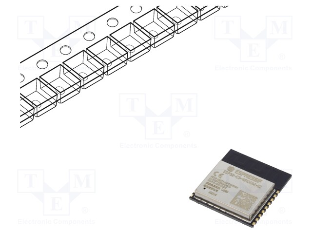 Module: IoT; WiFi; PCB; SMD; 18x20x3.2mm; Flash: 4MB; Comp: ESP32-C3