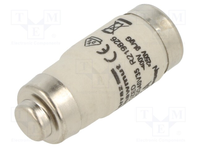 Fuse: fuse; gG; 35A; 400VAC; 250VDC; industrial; D02