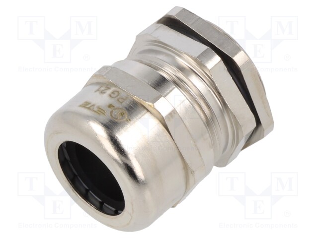 Cable gland; PG21; IP68; Mat: brass; Entrelec