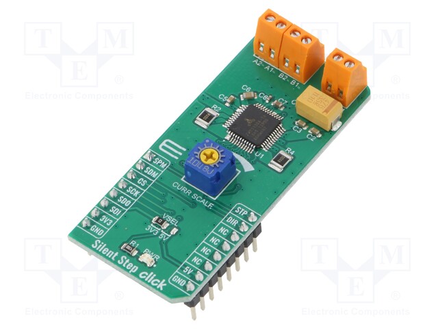 Click board; stepper motor driver; GPIO,SPI; TMC5130; 3.3/5VDC