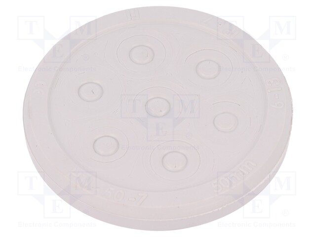 Multigate grommet; Ømount.hole: 50mm; Panel thick: 1.5÷5mm; IP67