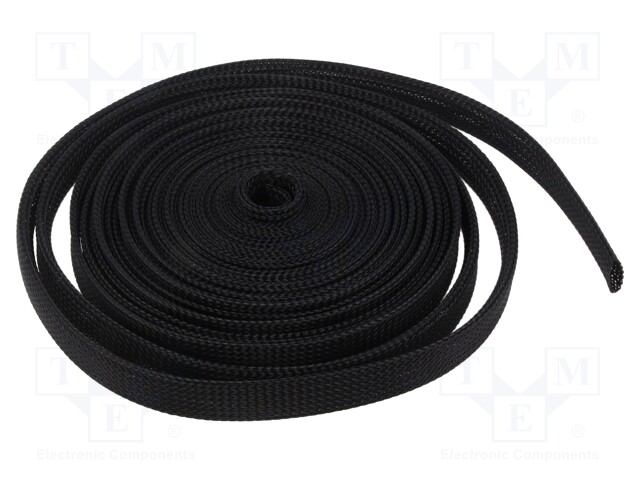 Polyester braid; ØBraid : 15÷27mm; polyester; black; L: 10m; reel