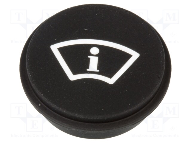 Button; Ø21mm; Pushbutton: round; black; 09