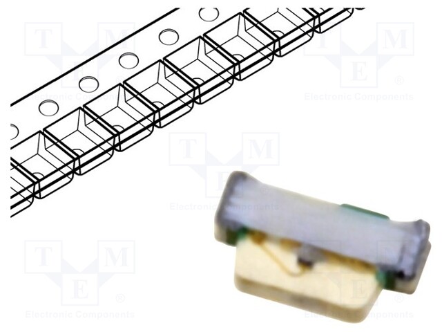 LED; SMD; 1602; green; 12÷30mcd; 1.6x0.9x0.2mm; 2.05÷2.4V; 20mA