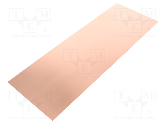 Laminate; FR4; 0.6mm; L: 280mm; W: 100mm; Coating: copper