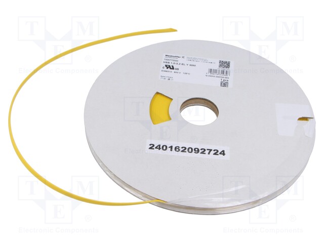 Heat shrink sleeve; polyolefine; yellow; Temp: -55÷135°C; L: 30m