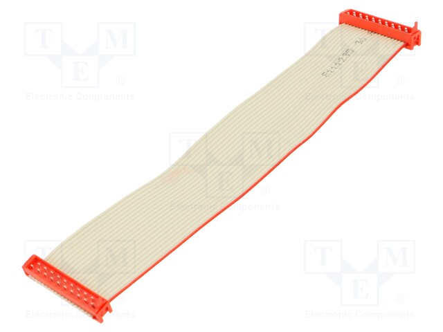 Cable: ribbon cable with connectors; PIN: 20; Layout: 2x10; plug