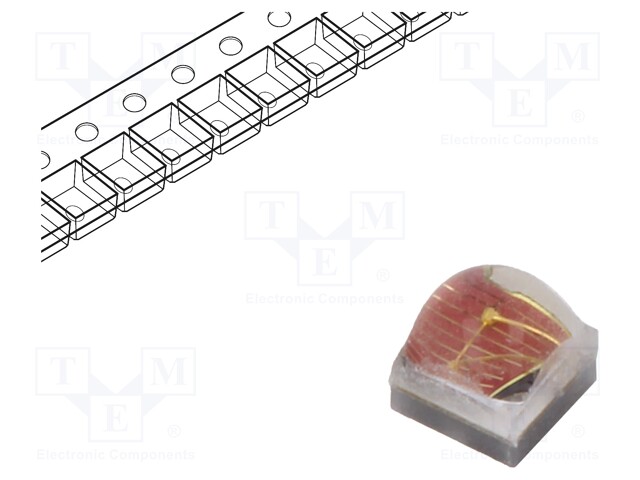 LED; red; 87.5÷113lm; 130°; λd: 610-631nm; 700mA; 1.75÷2.4V