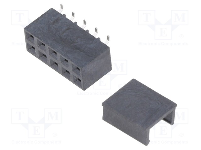 Socket; pin strips; female; PIN: 10; straight; 2.54mm; 2x5