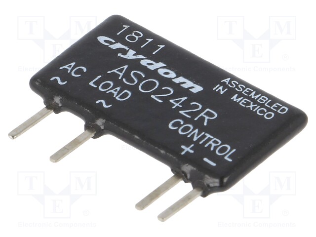 Relay: solid state; Ucntrl: 4÷10VDC; 2A; 12÷280VAC; Series: ASO