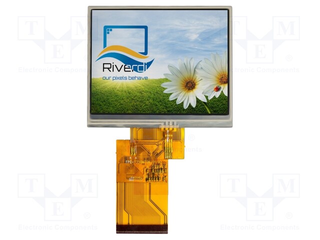 Display: TFT; 3.5"; 320x240; Illumin: LED; Dim: 76.9x63.9x4.25mm