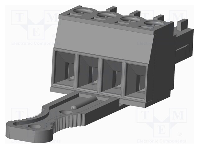 Connector: pluggable terminal block; plug; female; straight; grey