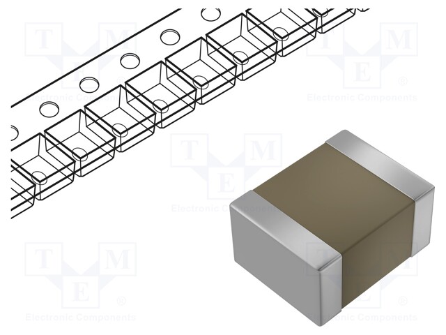 Capacitor: ceramic; 2.2uF; 100VDC; X7R; ±10%; SMD; 1210