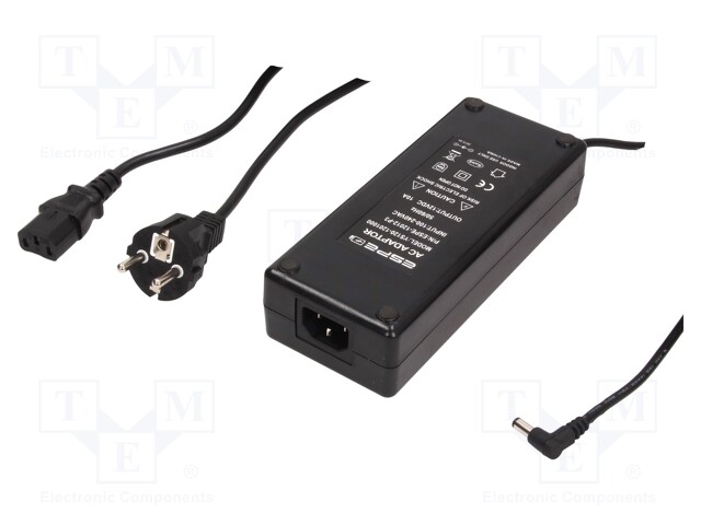 Power supply: switched-mode; 12VDC; 10A; Out: 5,5/2,5; 120W; 0÷40°C