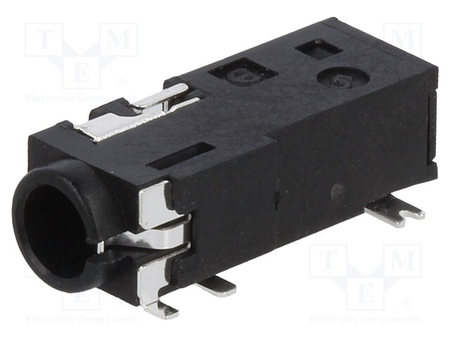 Socket; Jack 3,5mm; female; stereo; with double switch; ways: 4