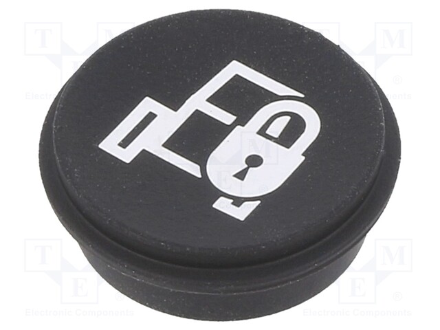 Button; Ø21mm; Pushbutton: round; black; 09