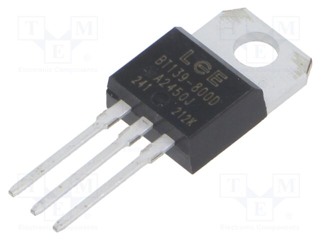 Triac; 800V; 16A; TO220AB; Igt: 5mA; Ufmax: 1.6V