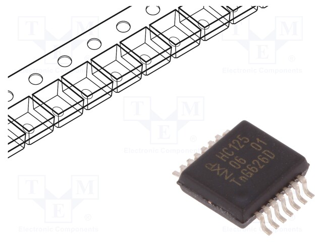 IC: digital; 3-state,buffer,line driver; Channels: 4; SMD; SSOP14