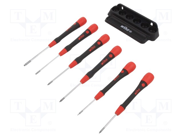 Screwdrivers; Pcs: 6; precision; Bit: Allen hex key,spherical