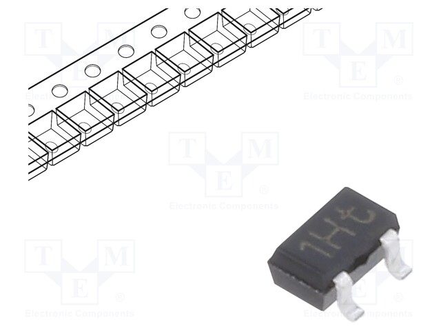 Transistor: NPN; bipolar; 45V; 0.1A; 200mW; SOT323