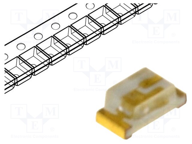 LED; SMD; 0603; blue; 80÷170mcd; 1.6x0.8x0.7mm; 120°; 2.8÷3.6V; 20mA