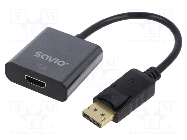 Adapter; DisplayPort plug,HDMI socket; black; blister