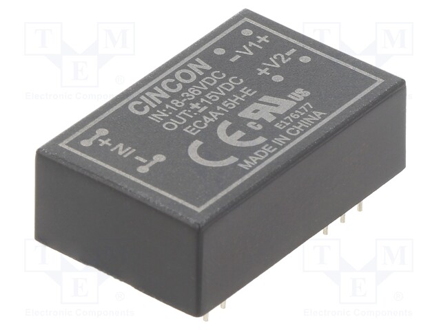 Converter: DC/DC; 5/6W; Uin: 18÷36V; Uout: 15VDC; Uout2: -15VDC