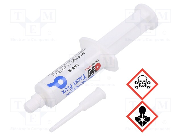 Flux: rosin-free; halide-free,No Clean,ROL0; gel; syringe; 3.5ml