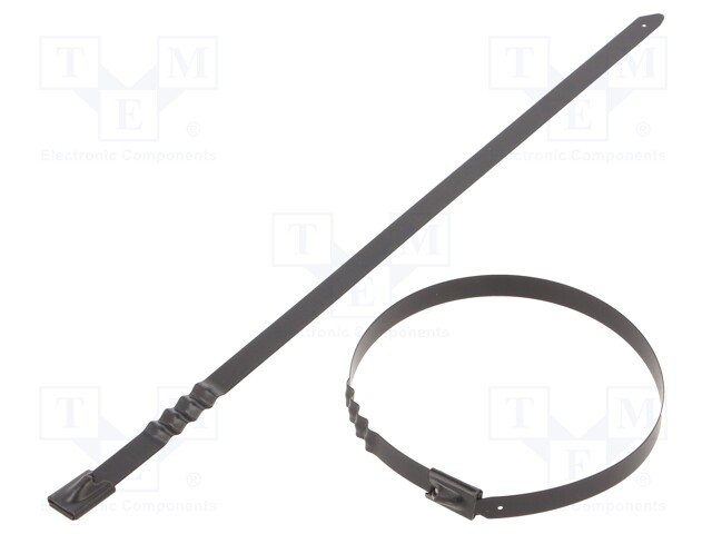 Cable tie; L: 260mm; W: 7.9mm; stainless steel AISI 304; 1112N