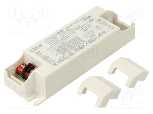 Power supply: switching; LED; 40W; 9÷42VDC; 700mA÷1.05A; IP20; 87%