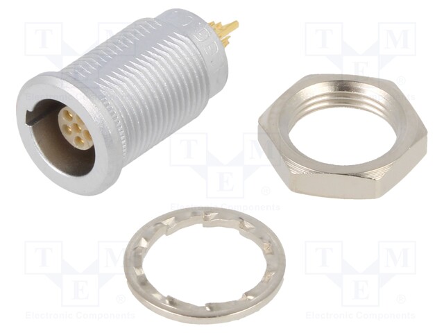 Connector: circular; Series: 00; socket; female; soldering; PIN: 6