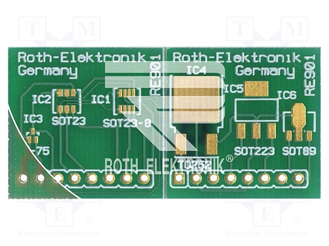 Board: universal; multiadapter; W: 22.8mm; L: 46.72mm