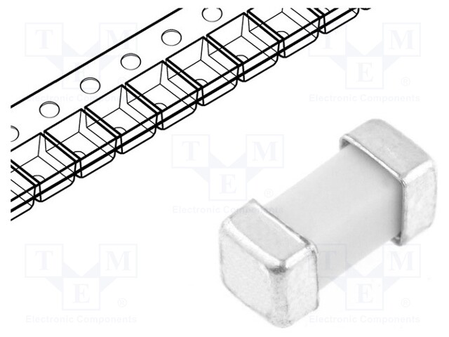 Fuse: fuse; time-lag; ceramic; 2.5A; 125VAC; 125VDC; 6,1x2,7x2,7mm